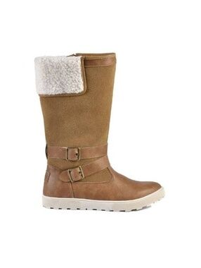 Superfit Winter Boots Womens 6 Brown Water Resistant Mid Calf Zip Side Madeline